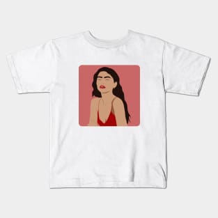 Zendaya Portrait Kids T-Shirt